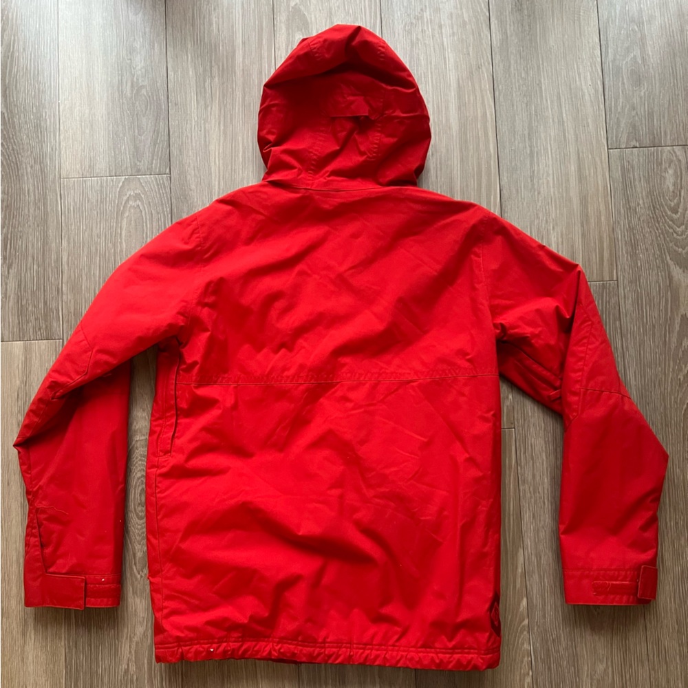 Burton Jacket Mens Small Red DRYRIDE Hooded Snowboard Ski Insulated Coat Winter - Picture 6 of 6